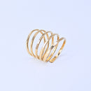 5 Strand Ring Size 9 Gold