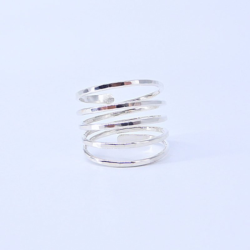 5 Strand Ring Size 6 Silver