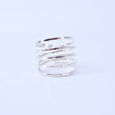 5 Strand Ring Size 7 Silver