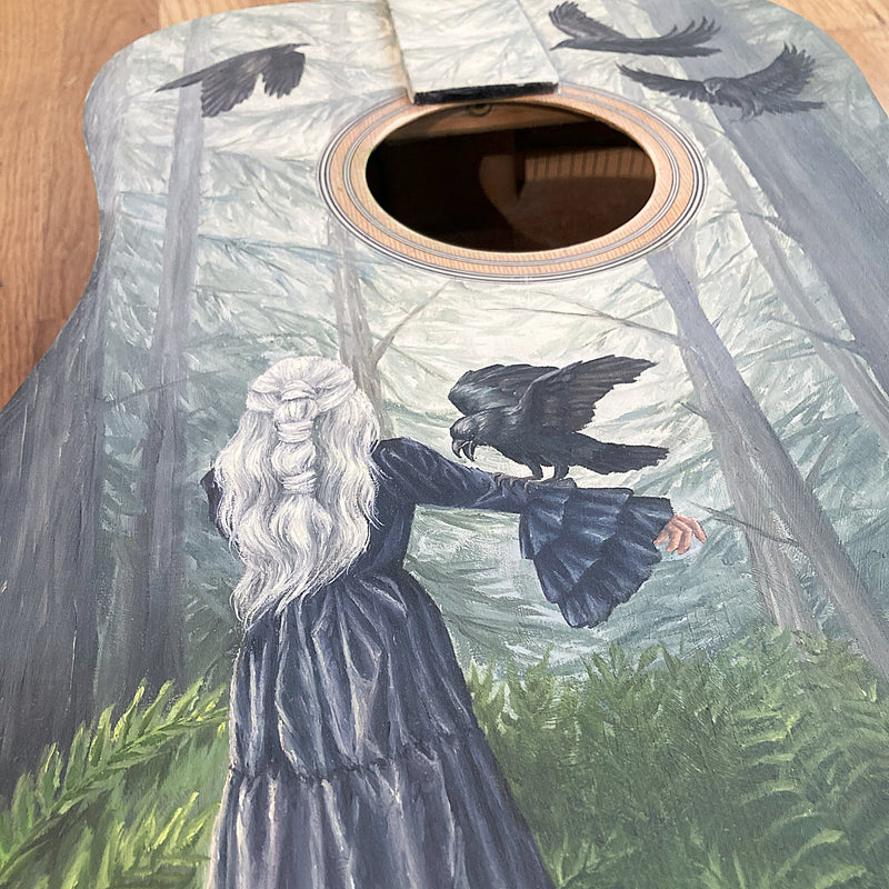 Witchy Woman Oil On Guitar