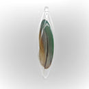 Parrot Feather in Glass Ornament XLG